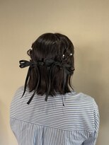 ヘアーアートミュージアム(Hair Art Museum)&nbsp;ハーフツイン/ボブアレンジ/御呼ばれヘア