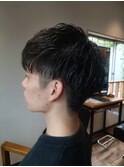 爽やかツーブロック&グラデーション刈り上げスタイル