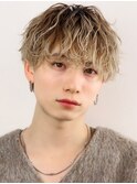 波巻きパーマメンズツイストスパイラルパーマツーブロック