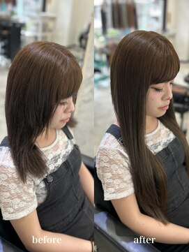 ララ モアナ(LaLa Moana) 【nazustyle】シールエクステ90枚/イメチェン/アッシュブラウン