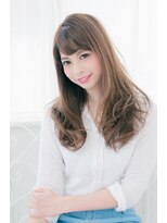 アッシュタカサキ(ash takasaki)&nbsp;スタイリング簡単！大人可愛いベージュ×毛先カールロング