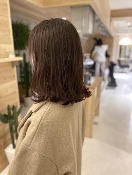 チョビー 銀座(chobii) 道村/外ハネボブ/アッシュブラウン／インナーカラー/chobii銀座