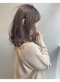 sungoose  ココアブラウン大人かわいいフリンジウェーブ