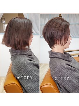 アイル(I'll) 【Hair Make I`ll 奈良】　ビフォーアフター