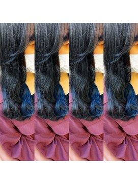 レイリア 奈良 法隆寺店(LeiLea) 【dog&hair LeiLea法隆寺】 ターコイズブルーインナーカラー