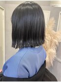 前下がりボブ 地毛風カラー