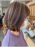 ハイライト×ホワイトベージュ