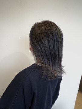 リシェールグリーン 越谷花田店(RICHAIR GREEN) バレイヤージュ×グレーカラー