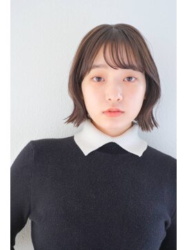 ヘアサロン ガリカ 表参道(hair salon Gallica) 【Gallica】大人かわいい外ハネボブ/斜め前髪/薄めバング