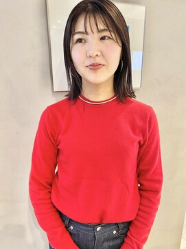 フェンヘアーアイス 中目黒(Fen.hair ici) 20代30代40代イヤリングカラー大人ボブ肩ラインストレート小顔