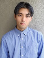 スーハ 恵比寿(SUUHA)&nbsp;ブルーグレージュのモードカジュアル韓国前下がりセンターパート