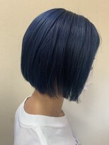 オンリー ヘア(ONLY HAIR) ナチュラルボブ×ブルーカラー