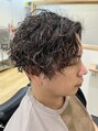 モッズヘアメン 札幌月寒店(mod's hair men) サイドパートスタイルのスパイラルパーマです!