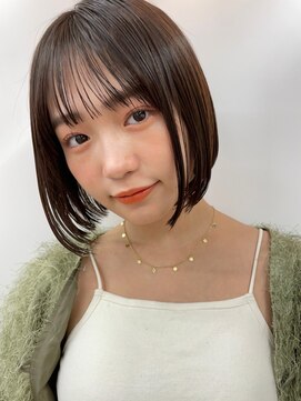 サンド 鹿児島中央(sand) 黒髪/グレーベージュ/レイヤーロング/前髪パーマ[鹿児島中央駅]