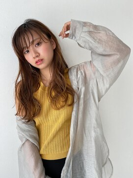 エン(en,) 20代30代大人かわいいニュアンスカール/ブラウンベージュ