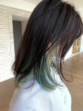 サニーサイドサロン(SUNNY SIDE SALON) ミディアム×インナーグリーン#26
