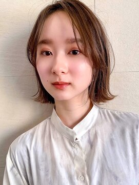 ラフ フロム ガーデン(Laf from GARDEN) ボブ/レイヤーカット/オリーブベージュ/髪質改善/韓国風