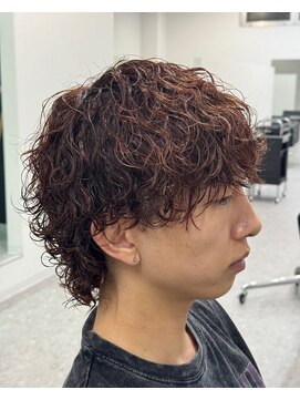 ブライト(BRIGHT) ［BRIGHT］マッシュウルフ×波巻き［静岡/メンズ/静岡駅］