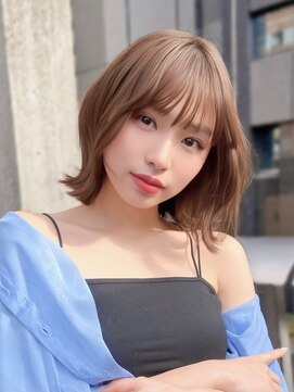 ユーフォリア エヌ 池袋サンシャイン通り店(Euphoria +n) 大人可愛い小顔くびれボブミルクティーグレージュブリーチなし