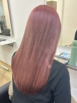 オーリーヘアー(Olliy hair) ペールピンク/ハイトーンカラー/ブリーチあり/30代40代50代