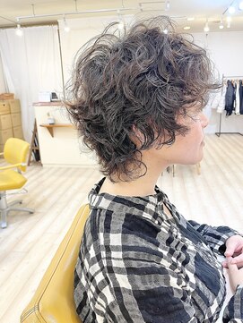 モリオ フロム ロンドン 成増店 【morio成増 セリザワ】ショートウルフ パーマ