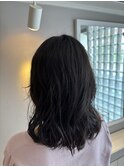 ふわっとコテ巻き風パーマ