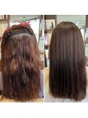 髪質改善ストレート
