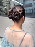 ブライダルヘア/ヘアセットヘアアレンジハーフアップ/八王子