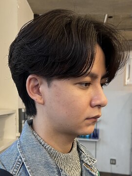 バイフィフス 原宿/表参道(by fifth) 原宿ニュアンスパーマメンズカットシースルーマッシュ束感セット