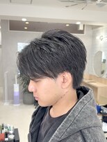 メレ 仙台(Mele)&nbsp;センターパート/ニュアンスパーマ/フェザーパーマ/メンズカット