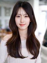 レノラ 本町(LENORA) ☆大人ガーリーダークアッシュミディアムレイヤーカット韓国ヘア