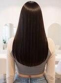 冬の垢抜け◎髪質改善暗色ロングストレート艶大人可愛い