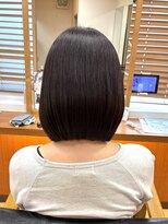 クレス 東武練馬店 【髪質改善カラー】ダークピンクブラウン×ボブ