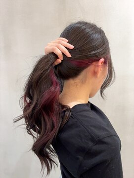 スターアンドプラネッツ あべのフープ店(STAR&PLANETS) イヤリングカラー　ワインレッド