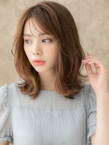 モッズヘア 越谷(mod's hair)&nbsp;ミルクブラウンブリーチなしセミロングレイヤーX越谷30代40代!