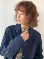 ラパンセ ブルー(LA PENSEE BLEU)&nbsp;カーリー セミウェットウェーブ テラコッタ パーマ ボブ