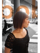 フランチェスカドットボブ(francesca.bob) ヘーゼルベージュ×切りっぱなしボブ【田野剛大】梅田
