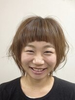 ナチュラ(Natur)&nbsp;◎オン眉バング◎個性が光るミニボブ。周りと差がつく垢抜けヘア