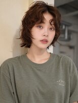 ノラ シブヤ(NORA) 小顔ミディアムパーマミディアムデジタルパーマボブパーマ前髪