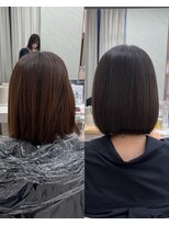 シンシア 銀座(sinsia)&nbsp;髪質改善カラーでsinsストレートでツヤサラに[30代40代50代60代]