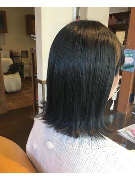 コルテ 倉敷新田店(CoRte.) 外はねボブ×スモーキーマットアッシュ/ブルーグレージュ