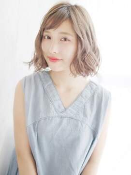 ナル 白山神社参道通り店(nalu) 透け感ハイトーンのゆるカール