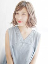 ナル 白山神社参道通り店(nalu) 透け感ハイトーンのゆるカール