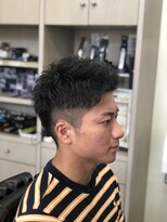 トネリ(Toneri)&nbsp;アップバングツーブロックパーマ