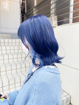 シェーン 仙台駅広瀬通店(schon) 【schon】ラベンダー×ミルクティー×前髪×イヤリングカラー