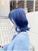 【schon】ラベンダー×ミルクティー×前髪×イヤリングカラー