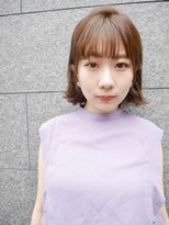 シュシュ(shushu)&nbsp;耳掛けショートボブ/ピンクベージュ【有海一生】髪質改善/前髪