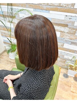 ハウオリ ヘアーワークス(Hauoli hair works) 水素マグネットカラーリタッチ×ロブヘア