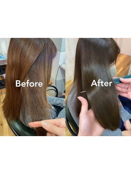 【大曽根/森下】ケアしながら整える!地毛風シルクストレートなら毛先が圧倒的に柔らかく理想的な仕上がりへ