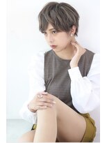 オーロ 武庫之荘店(ORO) 耳掛けショート/アッシュグレージュ/ニュアンスパーマ